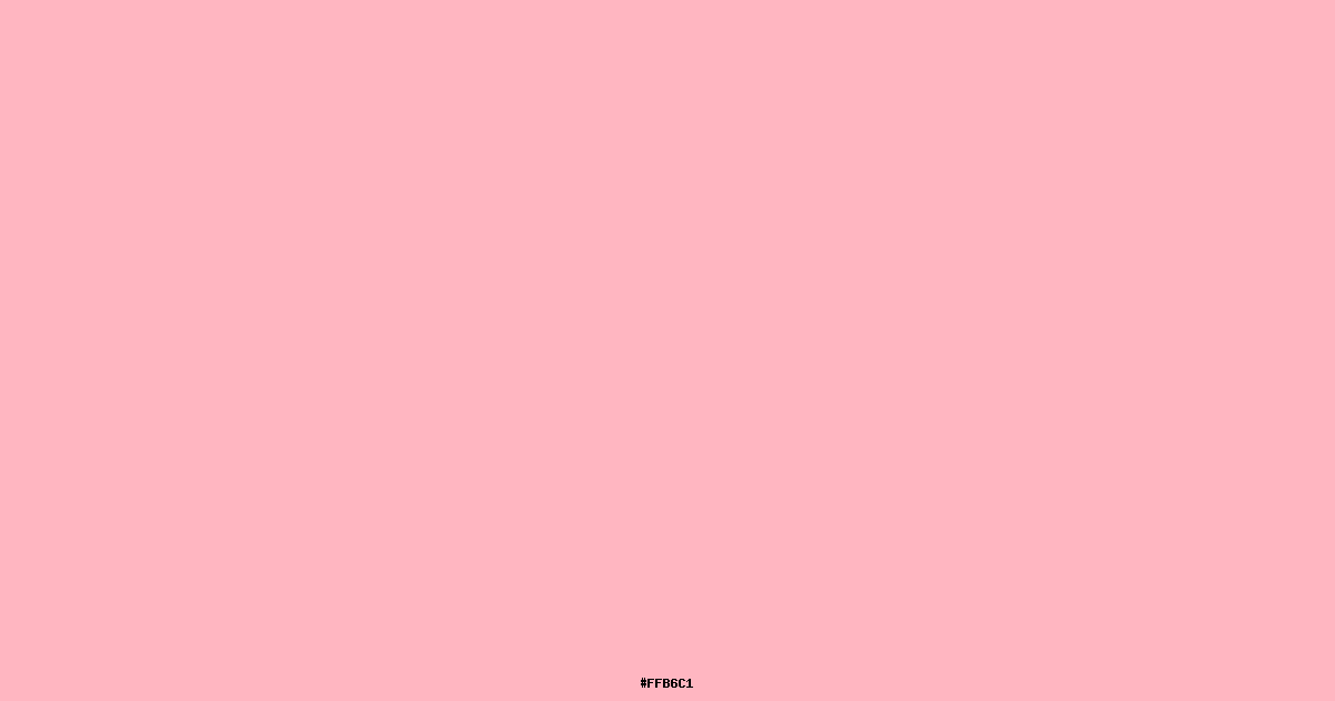 Light Pink Color #FFB6C1 - Hex, RGB, Shades, Palettes & Design Guide.